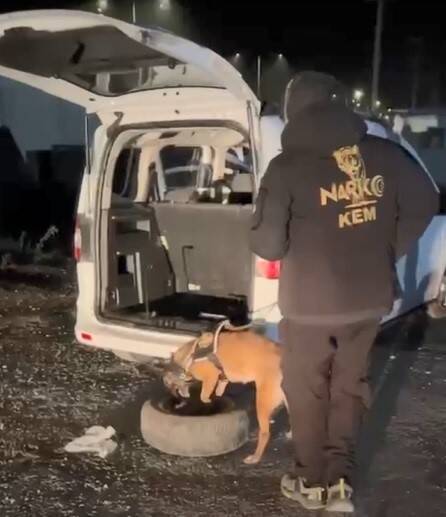 Bitlis’te araba lastiğinin içerisinden uyuşturucu madde çıktı