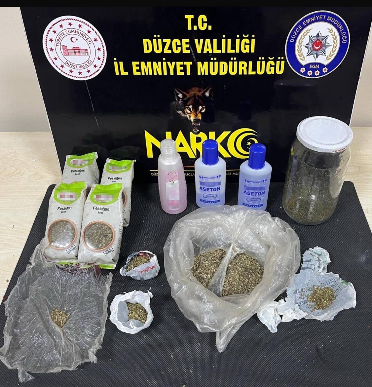 Düzce’de polisten uyuşturucu operasyonu