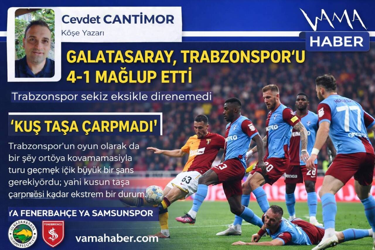 KUŞ TAŞA ÇARPMADI...