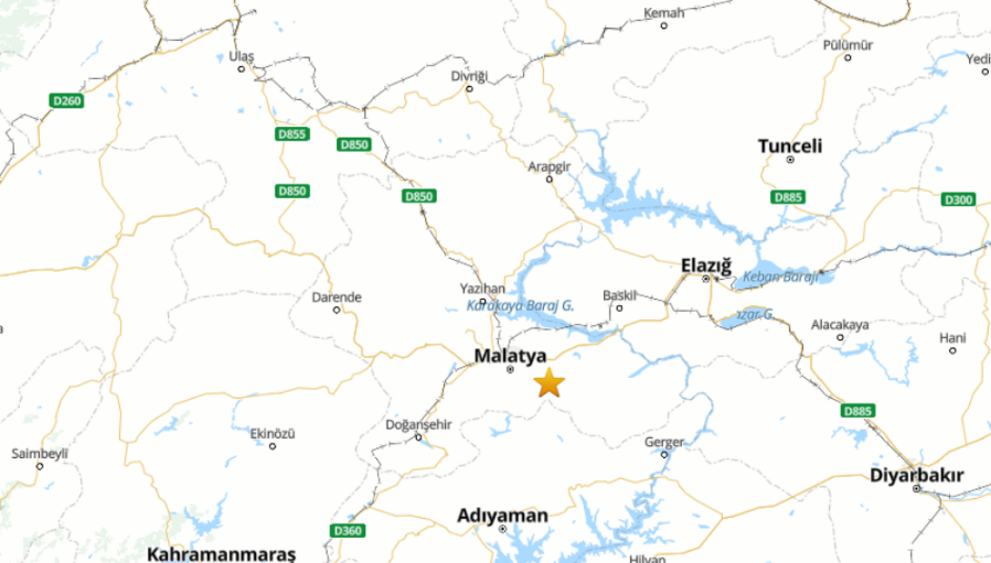 Malatya'da 5 Büyüklüğünde Deprem Paniğe Neden Oldu