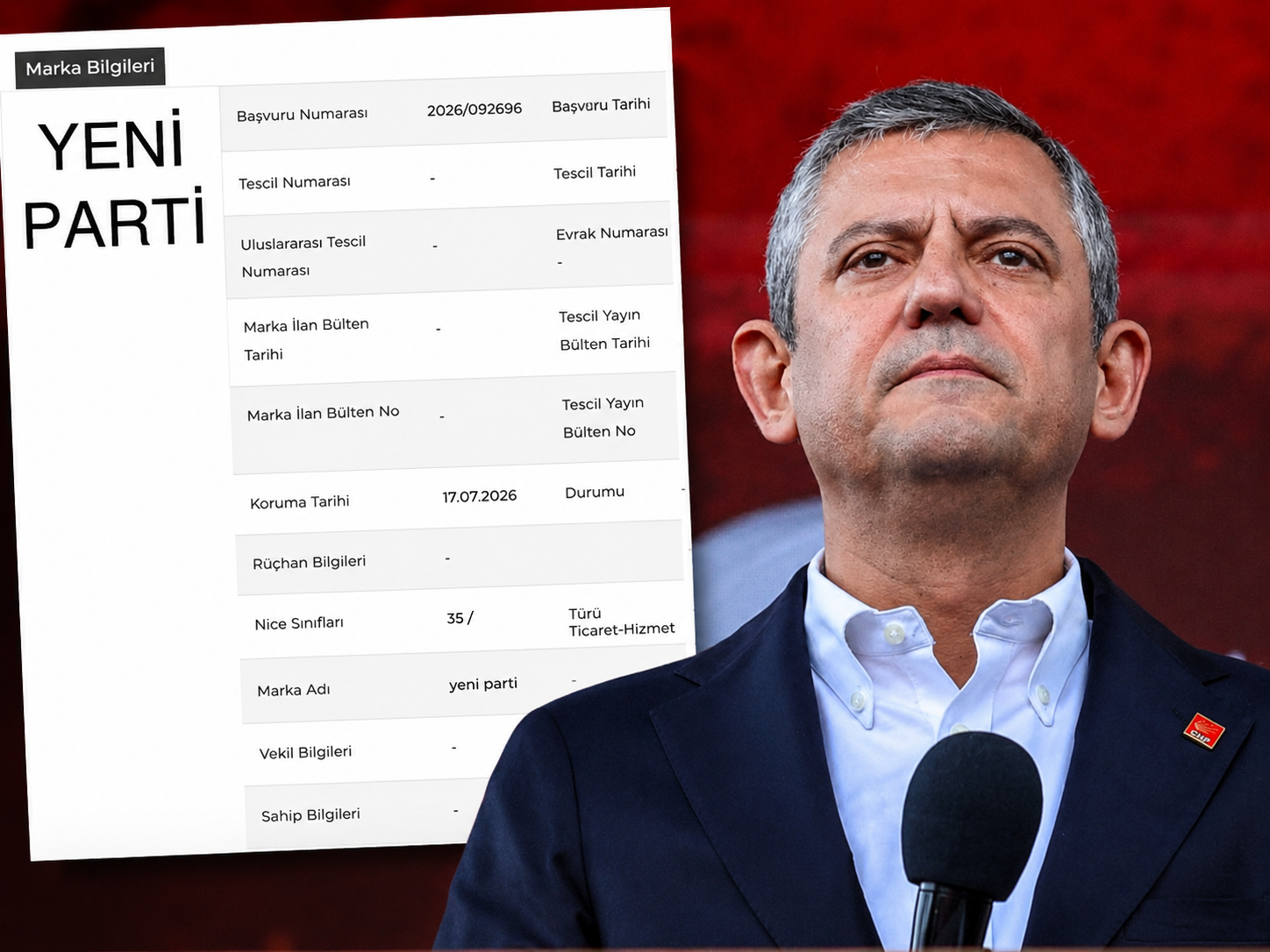 Yeni Parti İddiasını Güçlendiren Marka Başvurusu Ortaya Çıktı