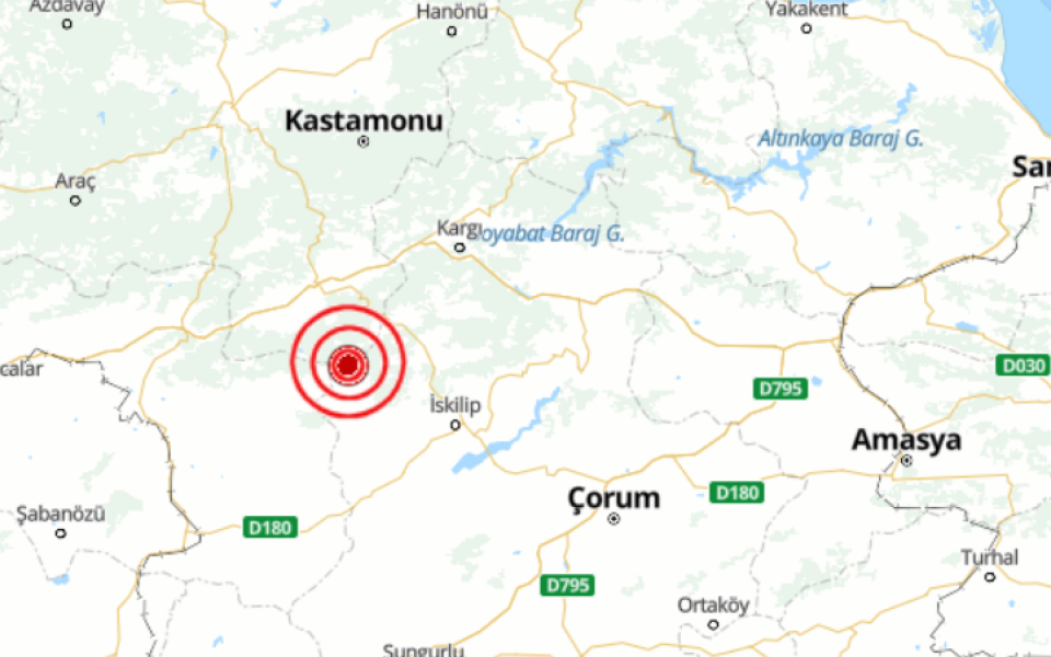 Çorum Bayat’ta 4.1 büyüklüğünde deprem