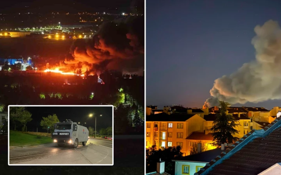 Eskişehir'de TEI Yerleşkesinde Yangın: Müdahale Sürüyor