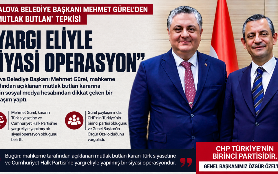 Mehmet Gürel’den “Mutlak Butlan” Tepkisi: “Yargı Eliyle Siyasi Operasyon”