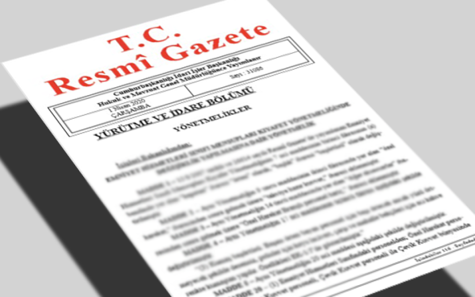 Resmi Gazete başlıkları